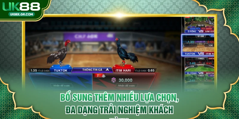 Bổ sung thêm nhiều lựa chọn, đa dạng trải nghiệm khách hàng