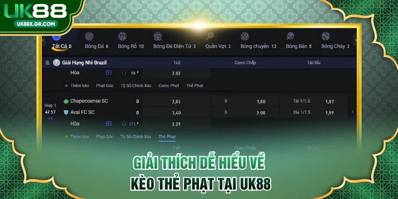 Giải thích dễ hiểu về kèo thẻ phạt tại UK88